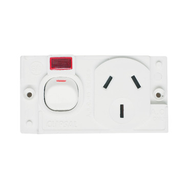 Metal Plate Series, Switch Mechanism, Double Pole Single Neon