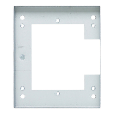 Medilec, Flush Mount Metal Plate, Wall Boxes, Grids, 1 Gang