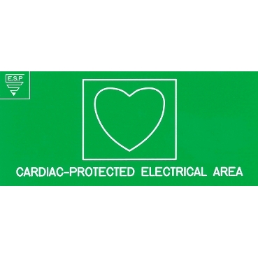 Medilec Area Classification Signs, Cardiac Protected, Laminex