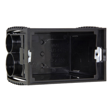 Clipsal - Mounting Accessories, Moulded Deep Plastic Wall Box, 1 Gang, Sliding Nuts