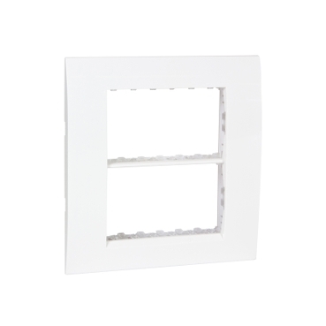 Switch Grid Plate And Cover, Double, Vertical Mounting, Less Mechanism