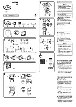 Wiser Smoke Alarm Battery - Instruction sheet
