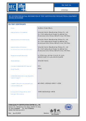 CB Certificate_TeSys GV_GVAE_SEMW