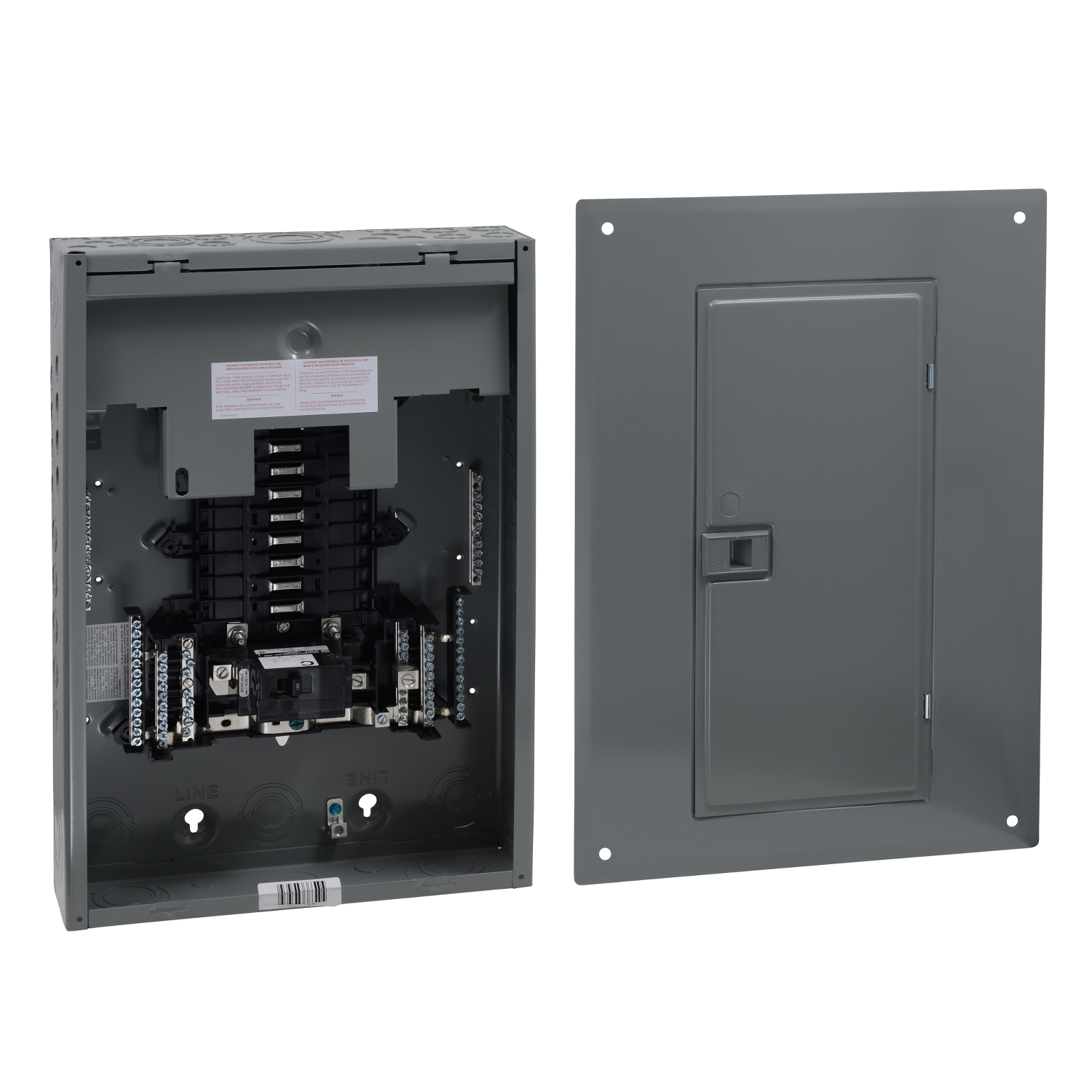 CQO124M125C100 - Loadcentre, QO, 1 phase, 24 spaces, 48 circuits