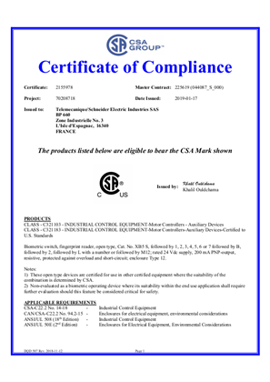 Biometric switches Ø 22 mm