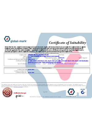 Clipsal, TPBH Exterior Bulkhead IP54 LED, Certificate, RCM, Global Mark Pty LTD