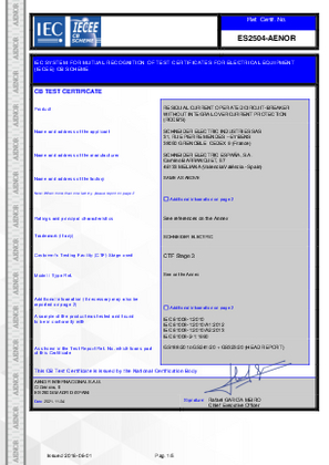 AENOR certificate