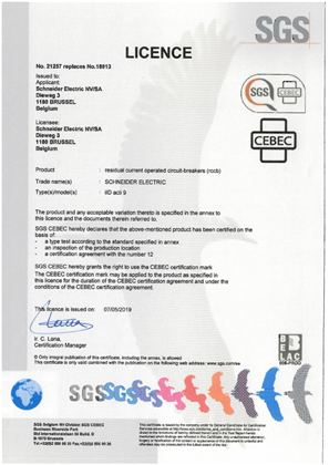 CEBEC certificate