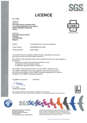 CEBEC certificate