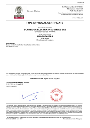 BV certificate