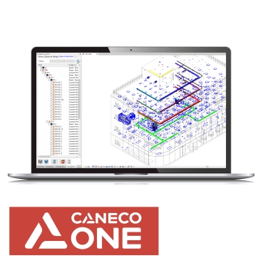 Caneco ONE Schneider Electric Software suite to support electrical engineerings, in designing power distribution networks (from MV to LV), levreaging a broad selection of manufacturers