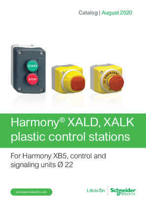 Catálogo Harmony XALD/XALK - Agosto 2020 - Inglês