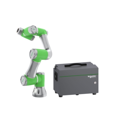 Lexium协作机器人 Schneider Electric Cobot被设计作为一个完全集成的机器人系统一部分，协作产线工人，提高生产力和效率并减少产线停机时间
