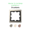 Color overview Merten Metal