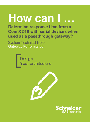 How can I determine response time from a Com'X 510 with serial devices when used as a passthrough gateway?