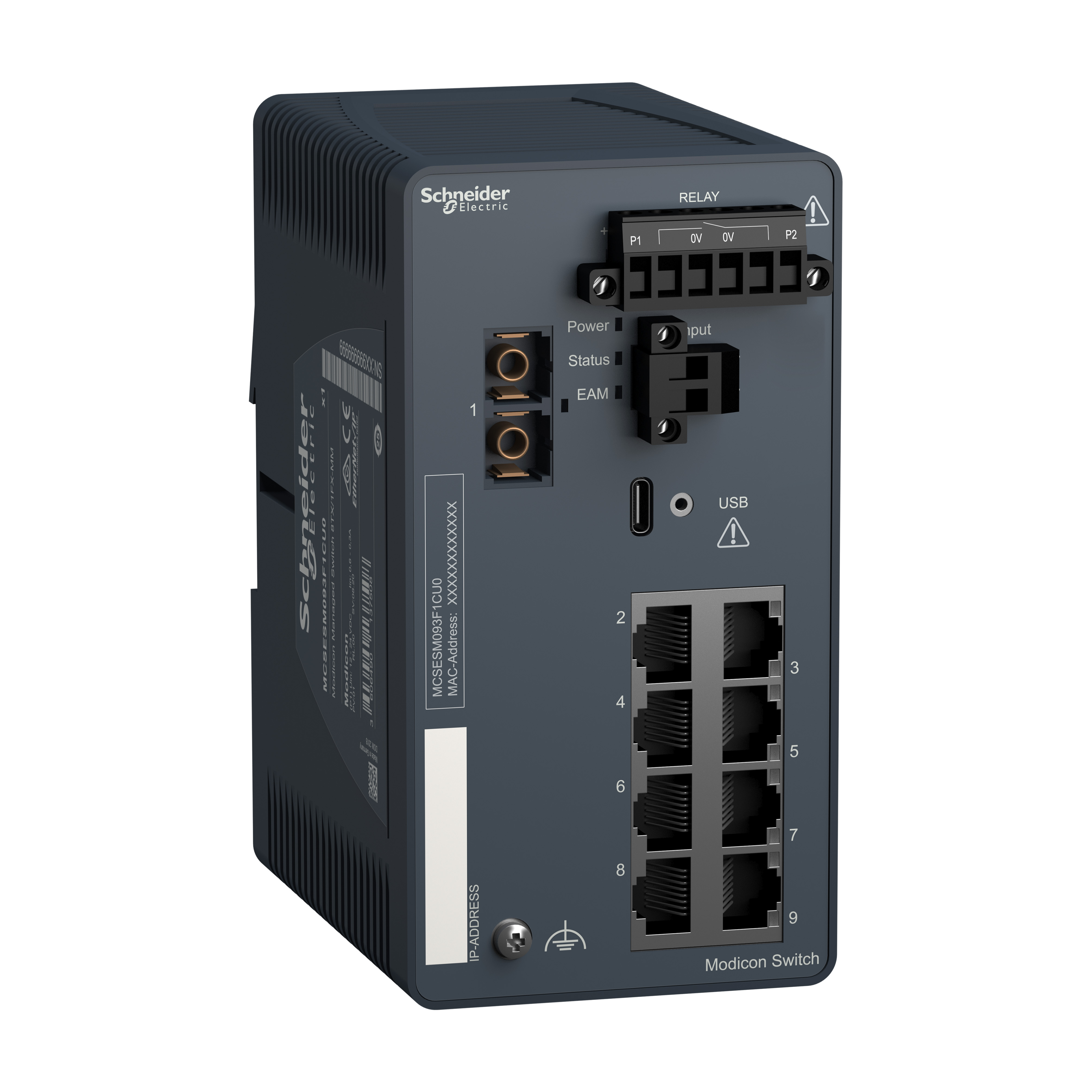 Modicon Switch ESM 8TX/1FX-MM