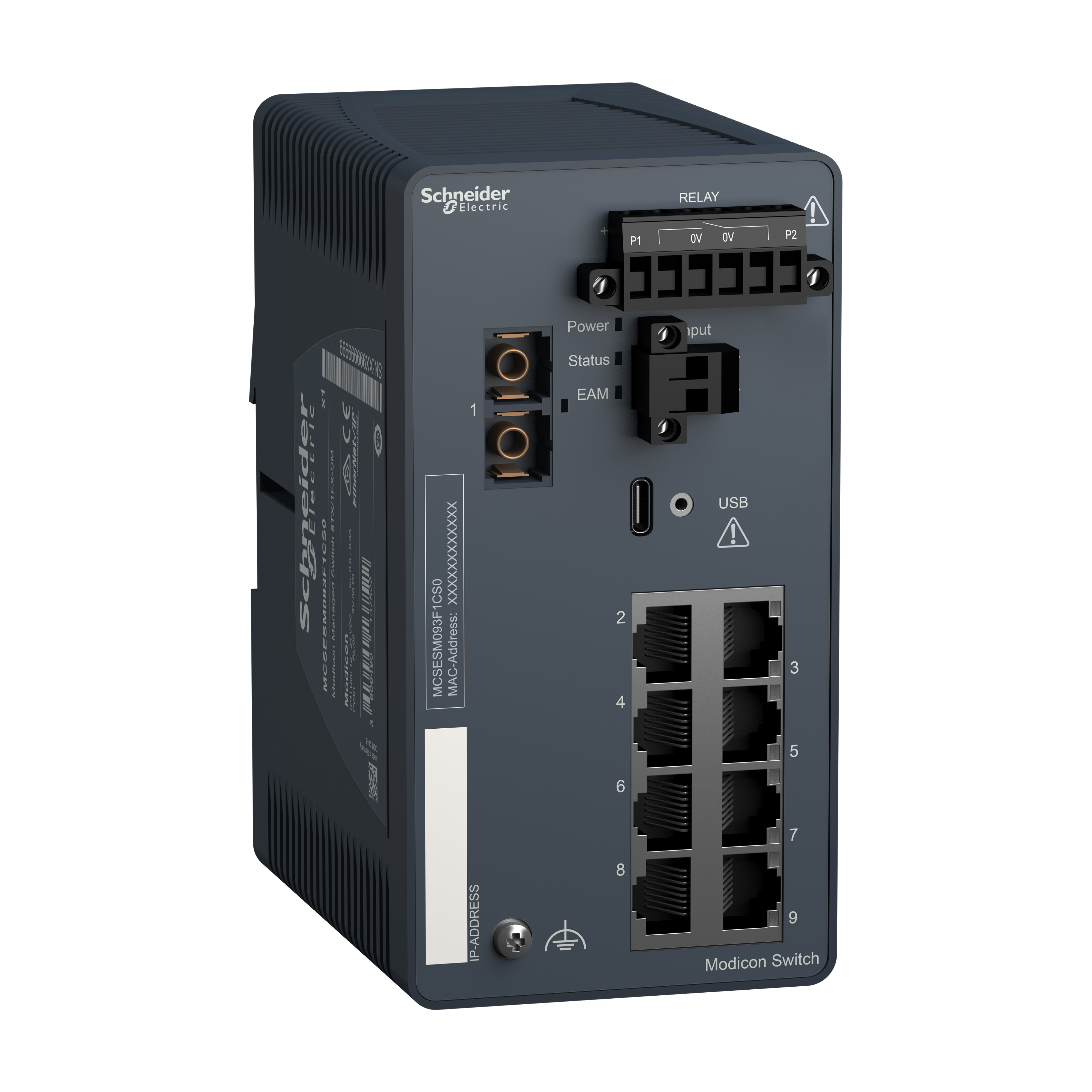Modicon Switch ESM 8TX/1FX-SM