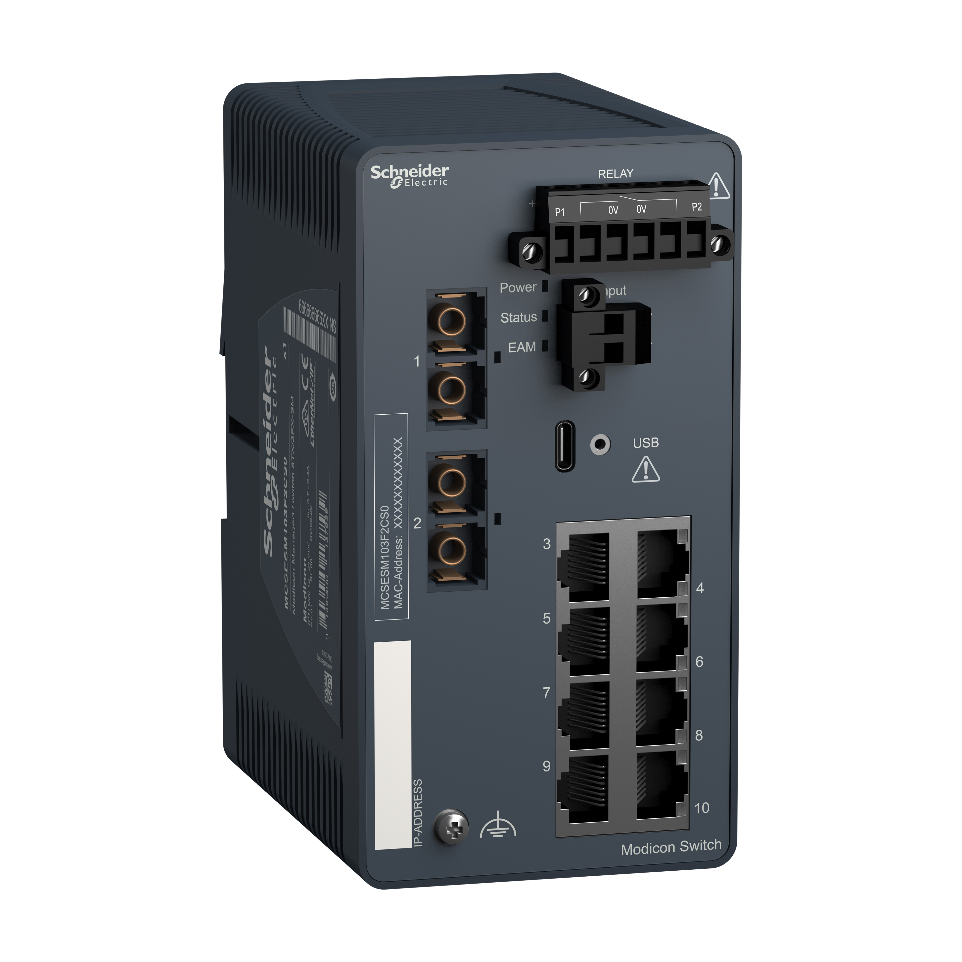 Modicon Switch ESM 8TX/2FX-SM