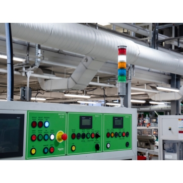 Harmony XB5, Buton antimicrobian iluminat , plastic, alb, Ø30, LED, 24 V AC/DC, 1 NO + 1 NC, Schneider, XB5FW31B5 