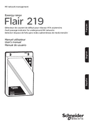 Easergy Flair 219 user manual