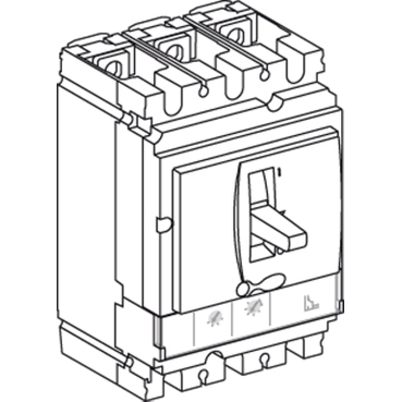 circuit breaker Compact NSX160F - TMD- 3-4 poles