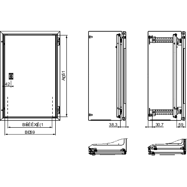 SWM inner door H1xW6mm