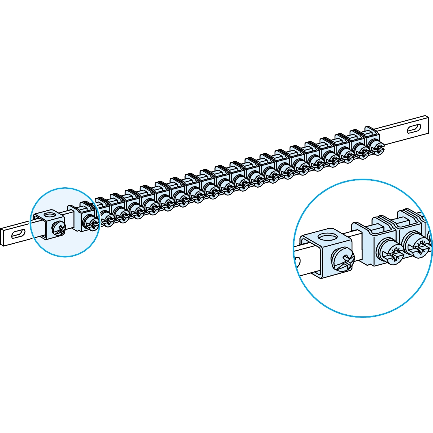 EARTH BAR 35²/40 CLAMPS L450 LINERGY TB