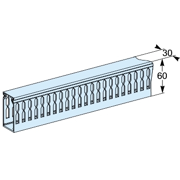 4 db vízsz. vezetékcs.+ tartók, hossz=450 mm LVS04257