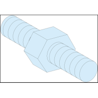  LVS03185 LVS03185 ODSTOJNIK HEXAGONAL M5 4kom V9mm  