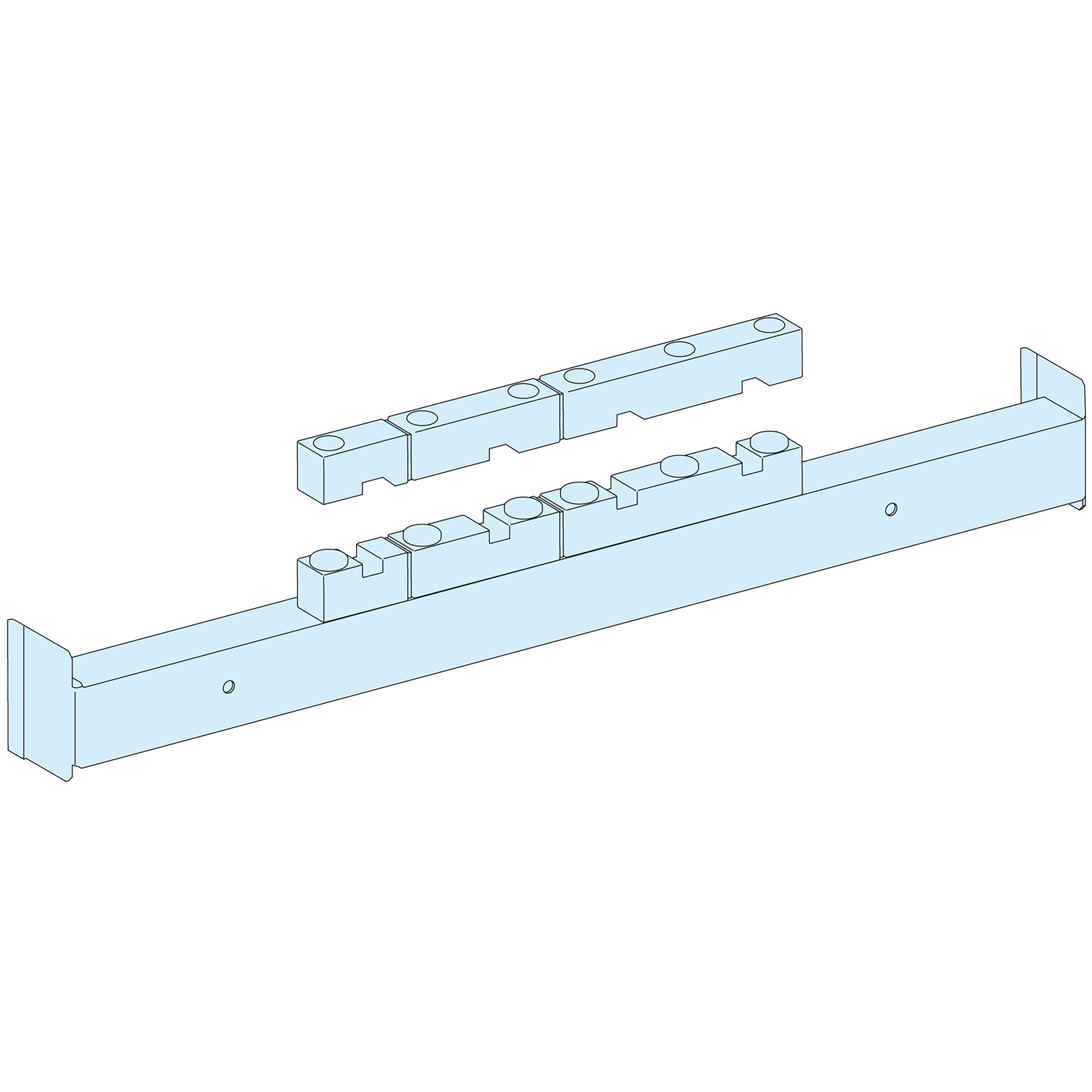 Supp.barre raccord.arr.entr.70