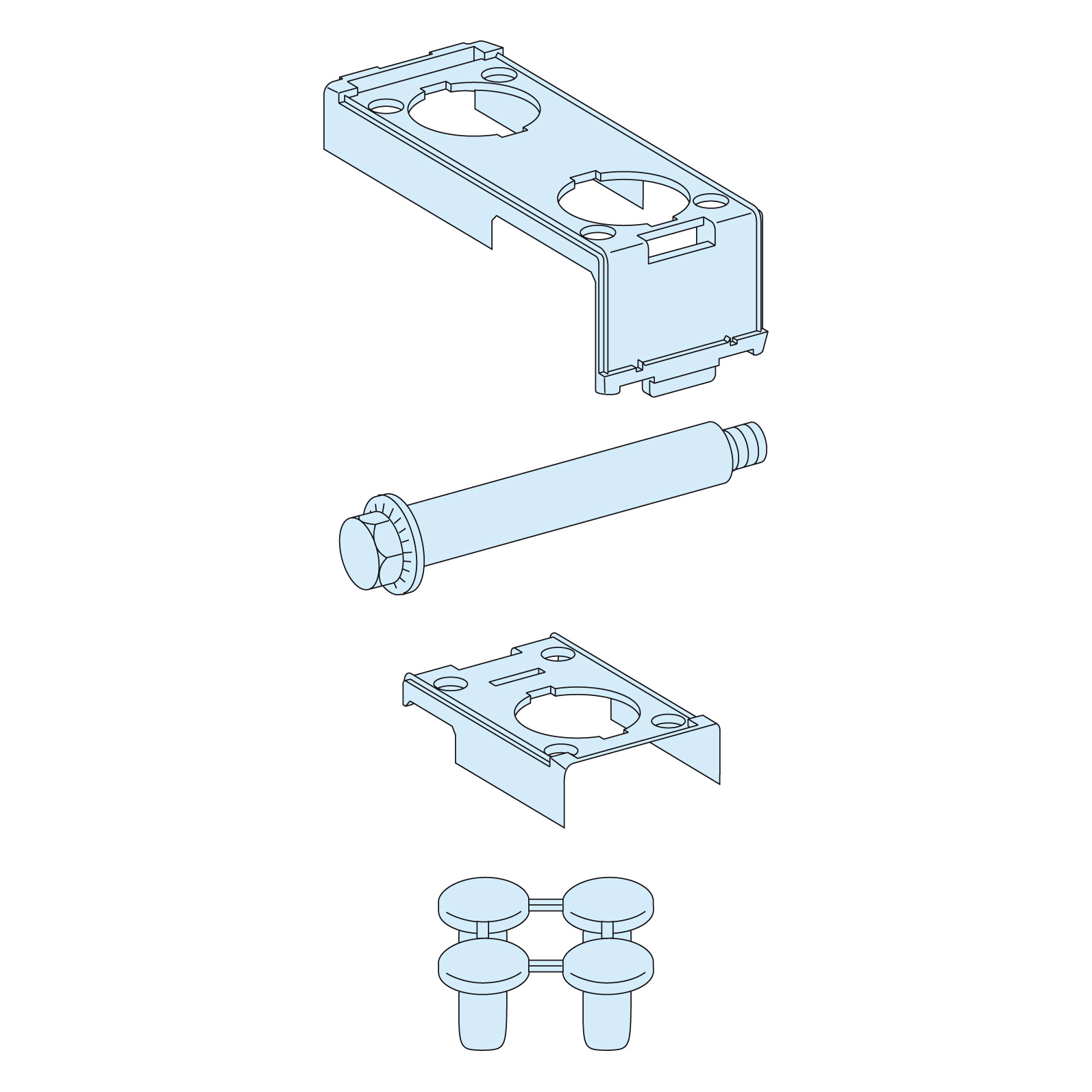 Accessoire ossature vis+étanch