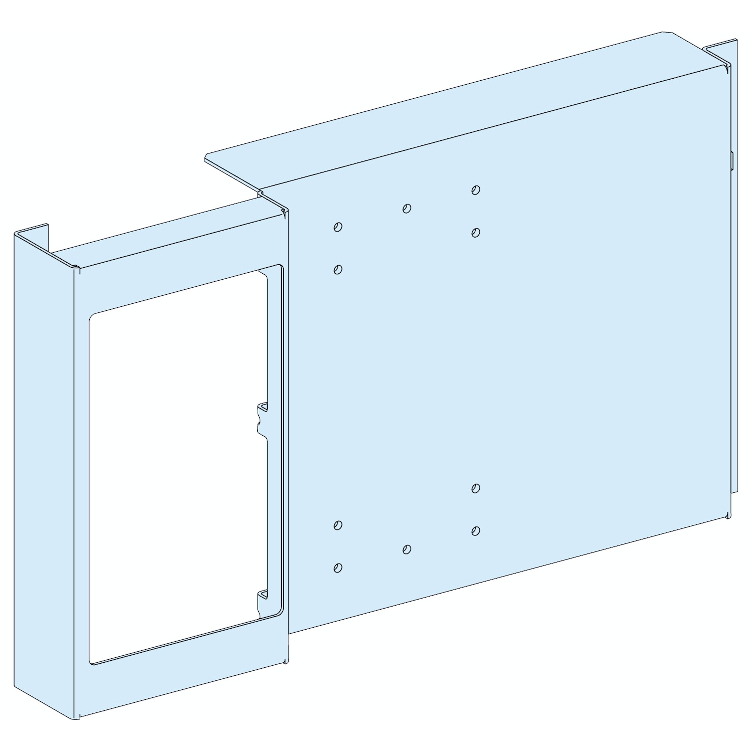 MOUNTING PLATE NSX/CVS/VIGI/INS 630 V. FIX. TOGGLE