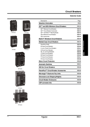 DE3 - Circuit Breakers Catalogue