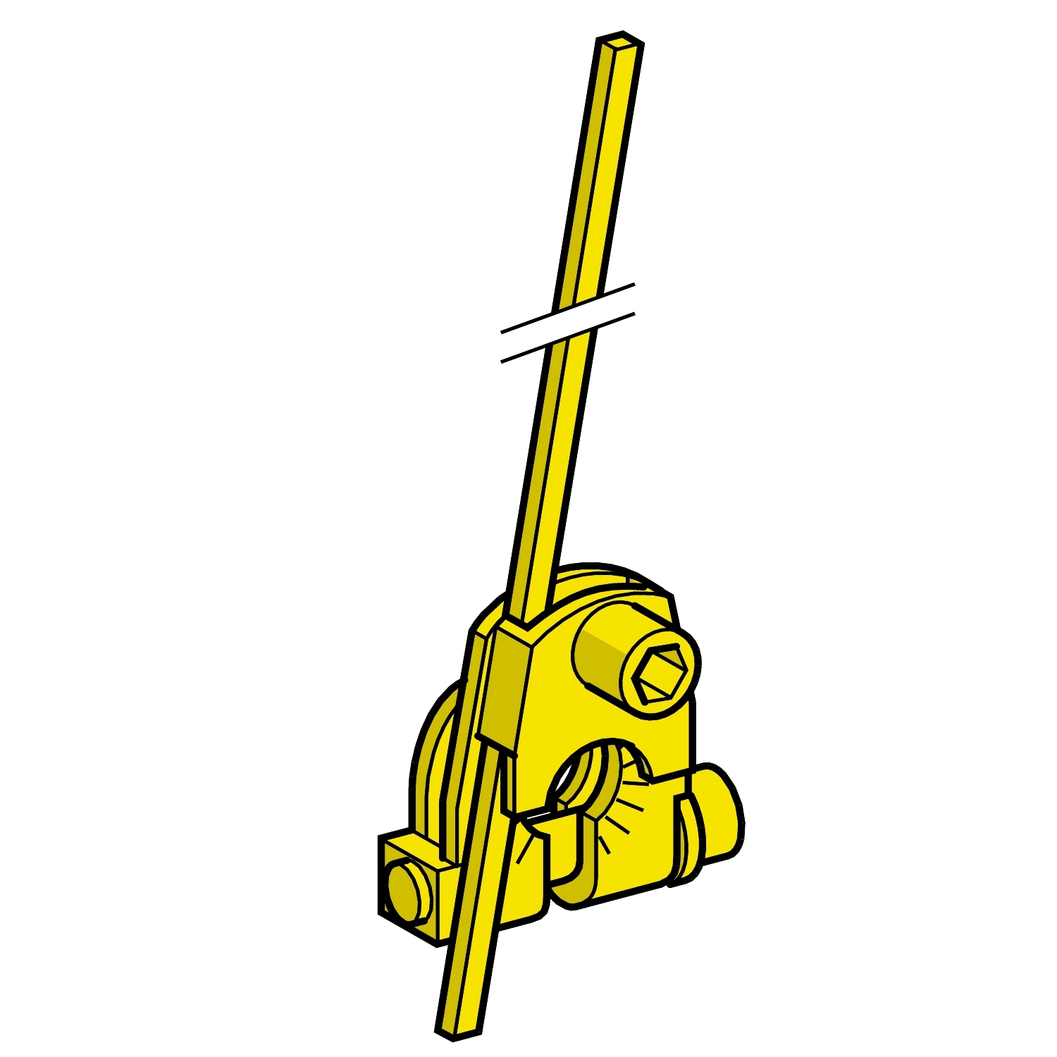 limit switch lever ZC2JY - steel square rod lever 3 mm - -40..120&deg;C