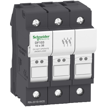 TeSys DF, LS1/GK1 Schneider Electric Fuse carriers from 0.5 to 125 A, up to 690 V. IP2X protection against direct finger contact.