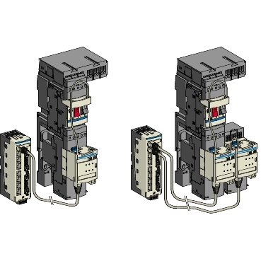 Pre-cabling power and control (HE10 connector)