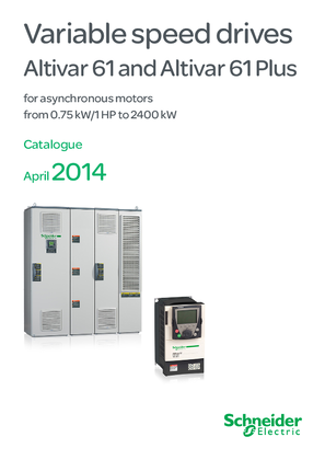 Catalog:  Altivar 61/61 Plus  variable speed drives - English version 2014/04  (web pdf format)