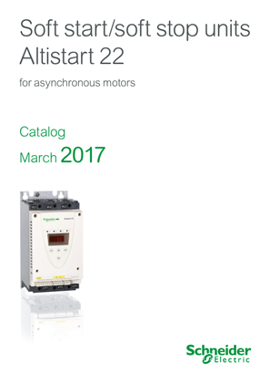 Catalog: Soft start/soft stop units Altistart 22