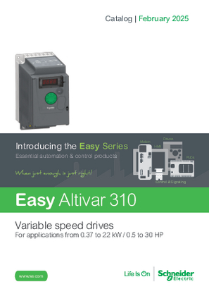 Discover the catalog for Easy Altivar 310 variable speed drives
