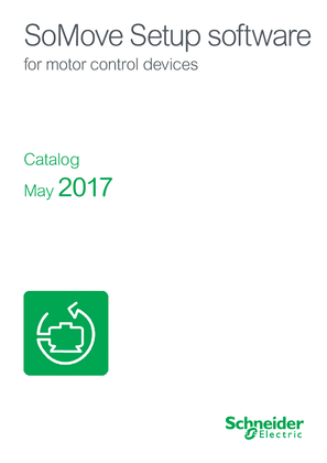 Catalog SoMove Setup software  for motor control devices - May 2017