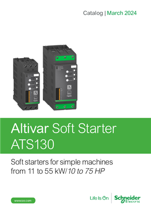 Discover the catalog of Altivar Soft Starter ATS130 range