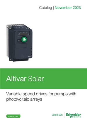 Discover the catalog for Altivar Solar Variable Speed Drives