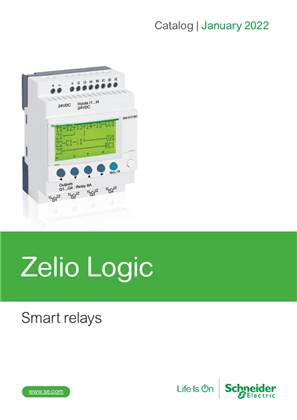 Catalog Zelio Logic Smart relays for simple automation systems from 10 to 40 IOs_English_January 2022