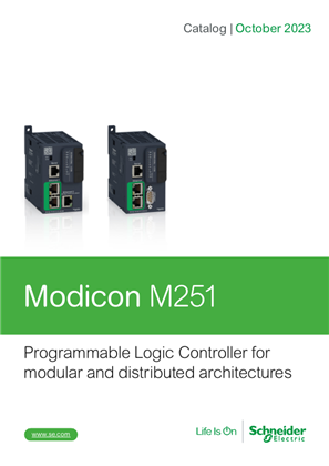 Catalog Modicon M251 Programmable Logic Controller for modular and distributed architectures