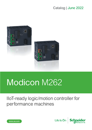 Catalog Modicon M262 Logic Motion controller – IIoT ready for performance machines English_June 2022
