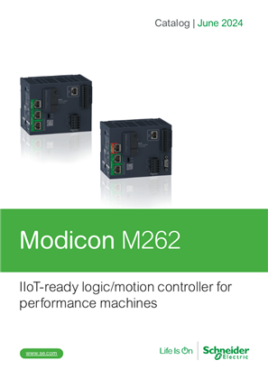 Discover Catalog for Modicon M262 Logic Motion controller – IIoT ready for performance machines