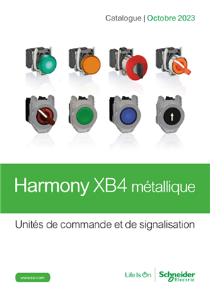 Catalogue Harmony XB4 métallique unités de commande et de signalisation