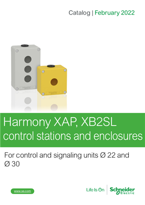 Catalog Harmony XAP and XB2SL control stations and enclosures English