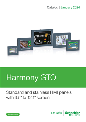 Catalog Harmony GTO Standard and Stainless HMI panels English 03/2020