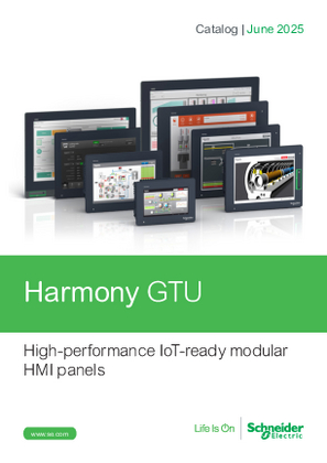 Catalog Harmony GTU: High-performance IoT-ready modular HMI panels - English